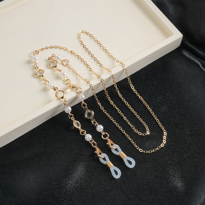 Elegant Gemstone Eyewear Chain Bowlift