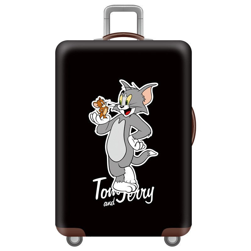 Unisex nan hard shell suitcase with Tom and Jerry design, telescopic handle and smooth-running swivel wheels Bowlift