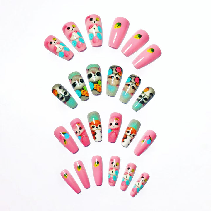 Creative Art Nails with Playful Animal Motifs Bowlift