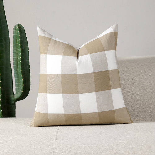 Checked Pattern Throw Pillow