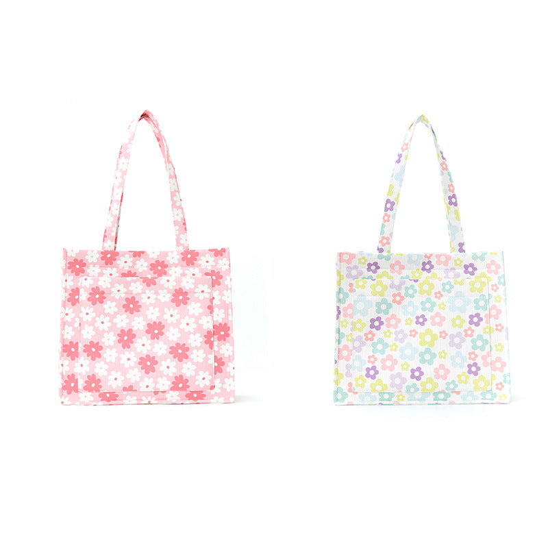 Trendy shopping bag with floral design Bowlift