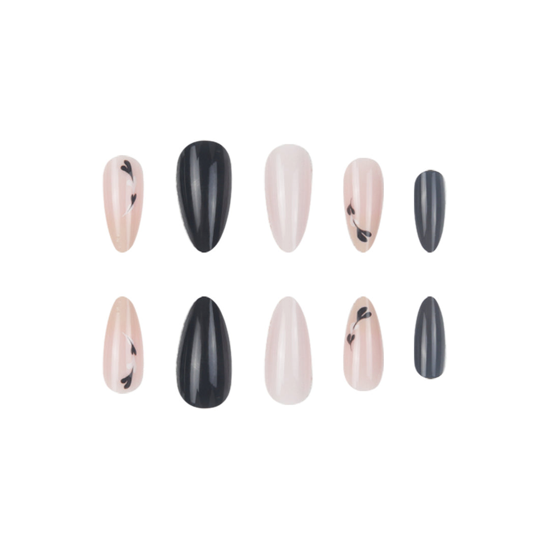 Artistic Pointed Gel Nail Extensions Bowlift