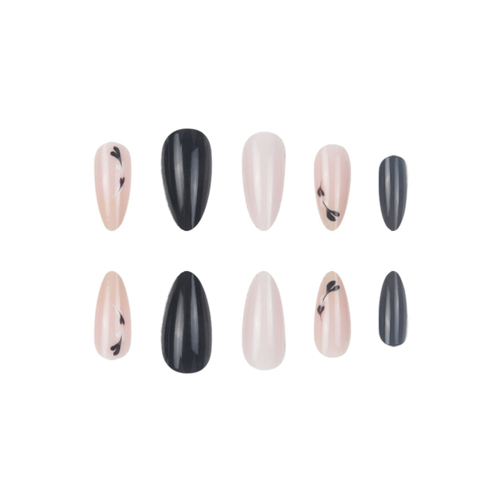 Artistic Pointed Gel Nail Extensions Bowlift