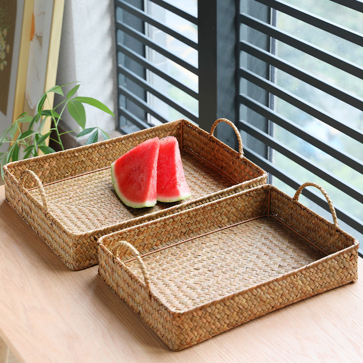 Handwoven Multi-Purpose Serving Tray Bowlift
