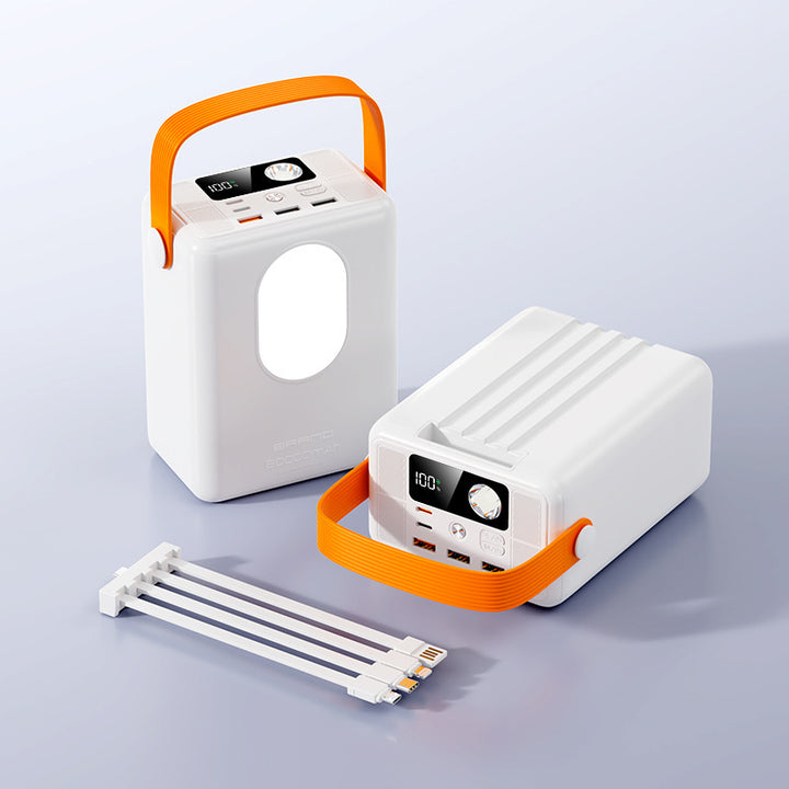 Portable power bank with integrated LED light and multifunctional design Bowlift