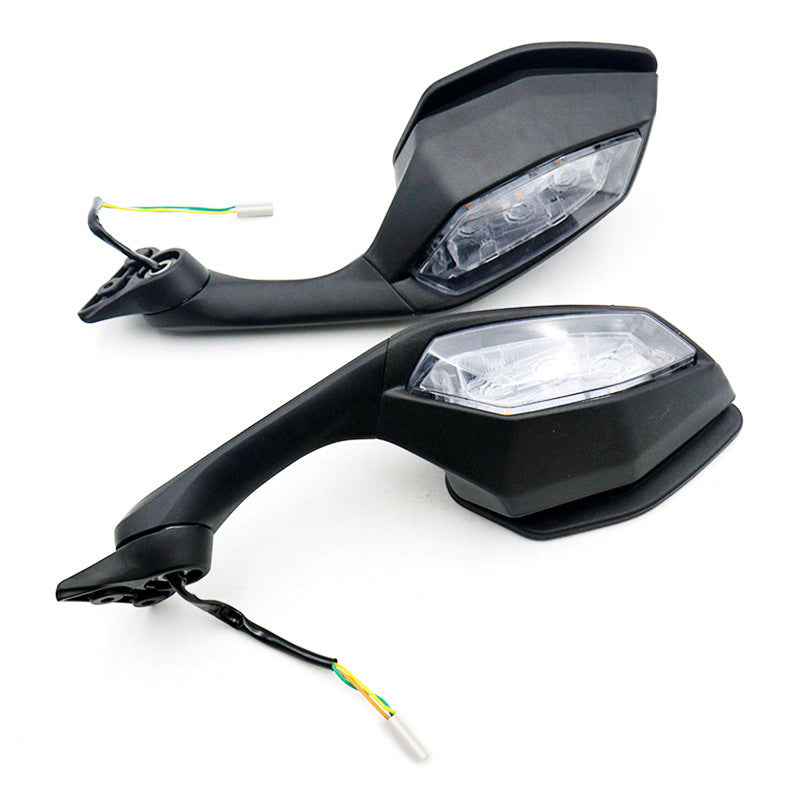 Adjustable LED Motorcycle Rearview Mirror Bowlift