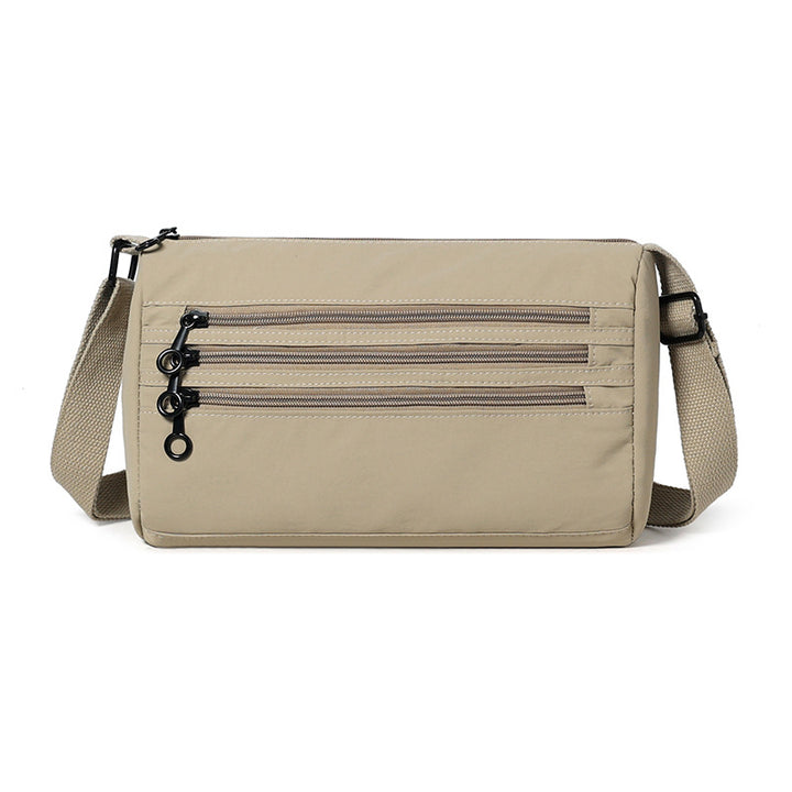 Functional Multi-Zipper Crossbody Bag Bowlift