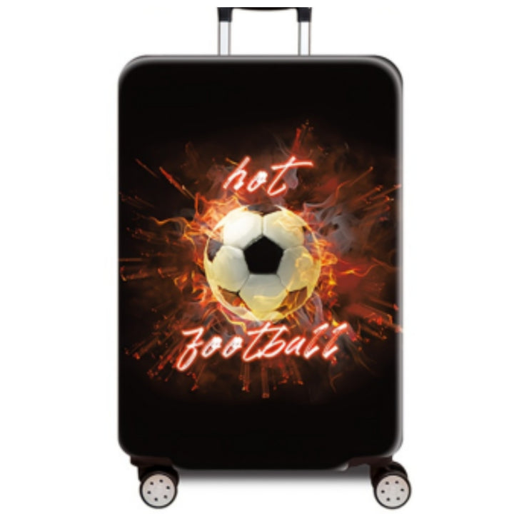 Women's hard-shell suitcase with dynamic football motif Bowlift
