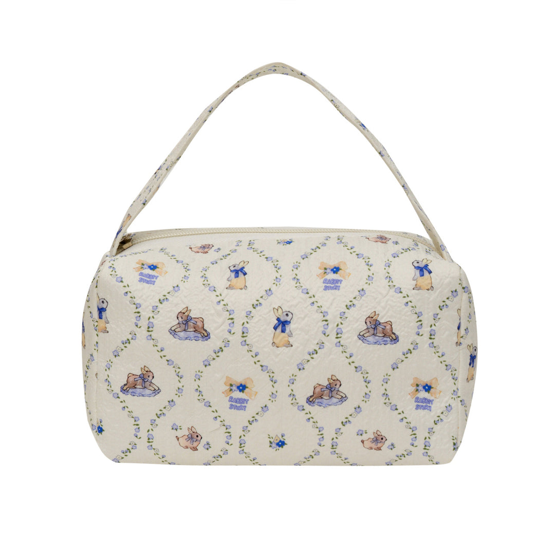 WoCharming Quilted Travel Cosmetic Bag Bowlift