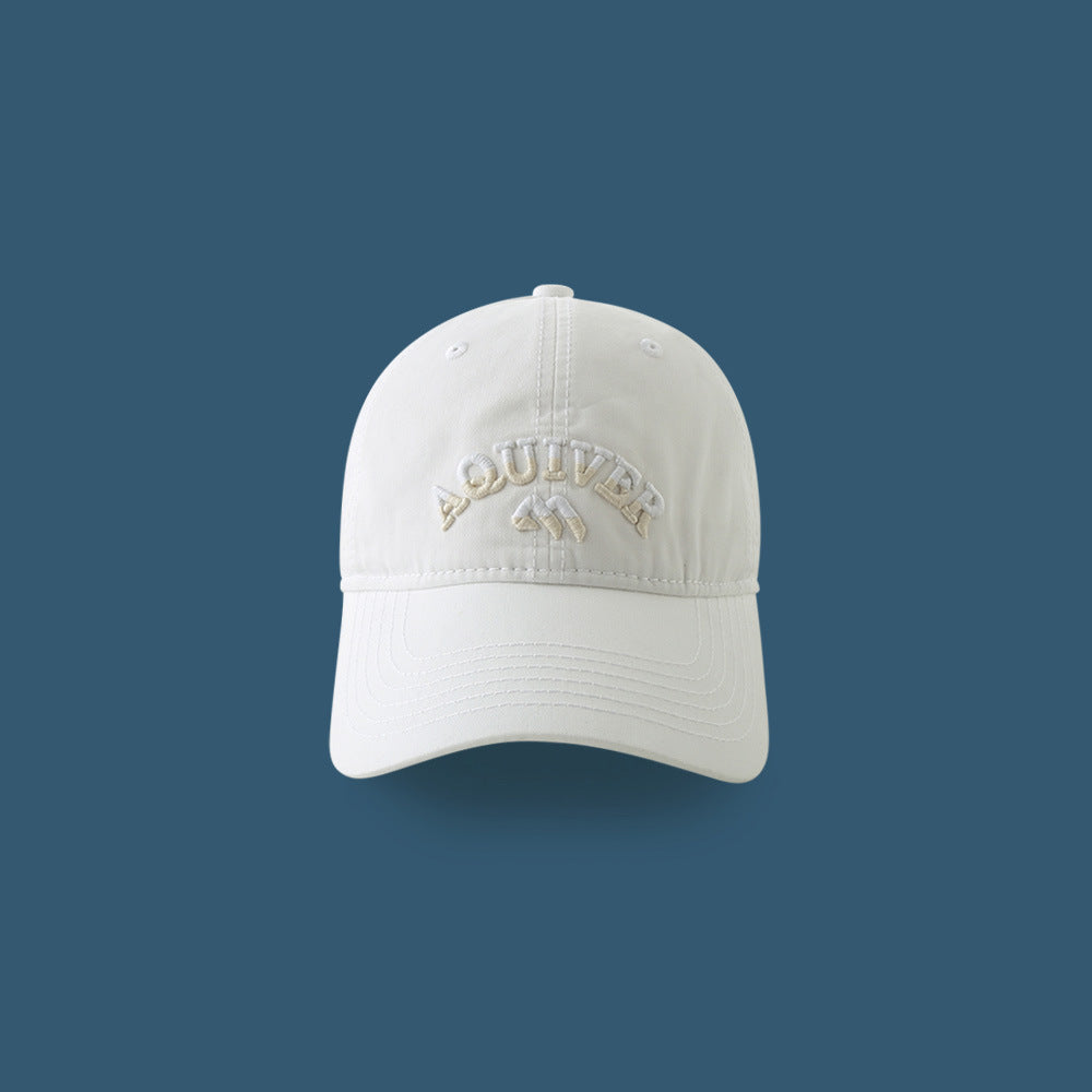 Embroidered Cotton Sun Protection Cap