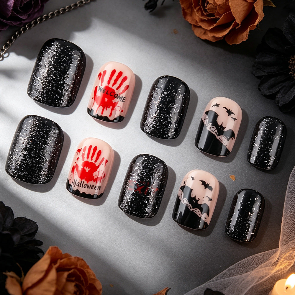 Halloween-Themed Press-On Nail Art Bowlift 1787542716