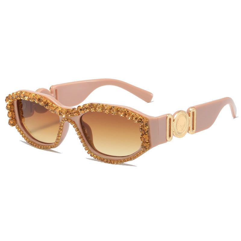 Women's Glamorous Sunglasses with Sparkling Accents Bowlift