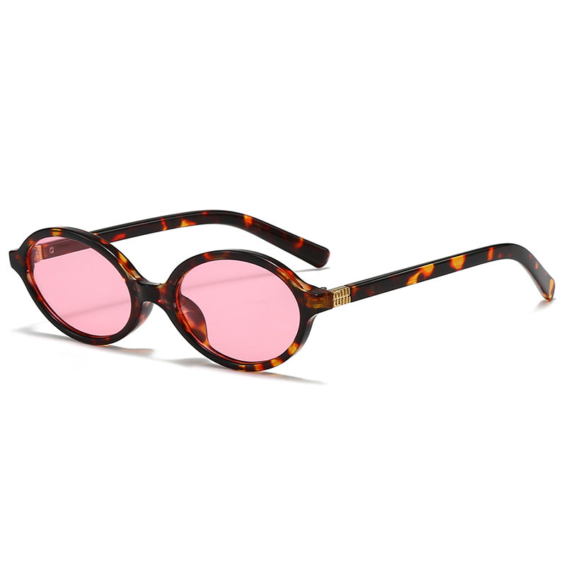 Retro Oval Frame Sunglasses