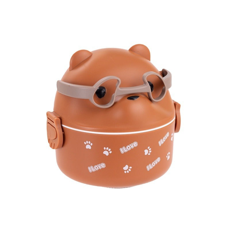 Cartoon Animal-Themed Lunch Container