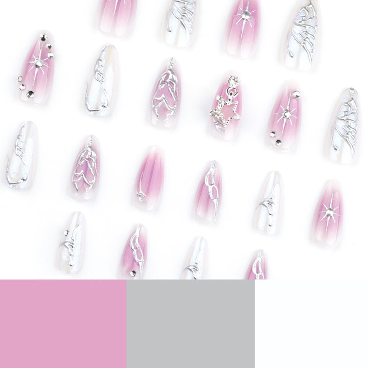Artistic nail art with unique 3D decorations and glitter accents Bowlift