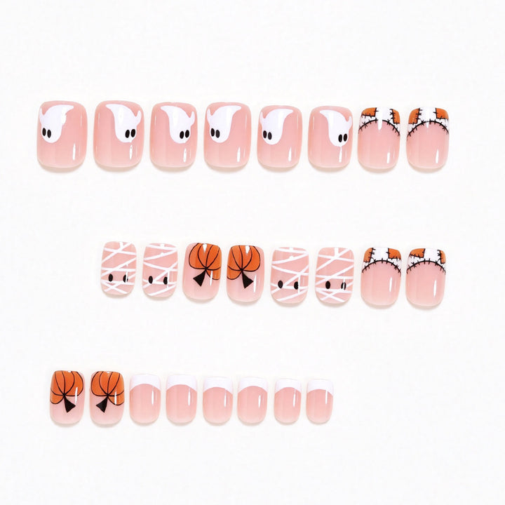 Halloween-Themed Press-On Nail Art Bowlift
