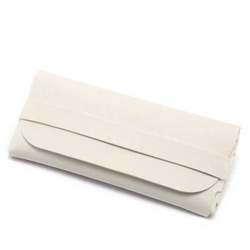 Soft PU Leather Sunglasses Roll-Up Case with Snap Strap Bowlift