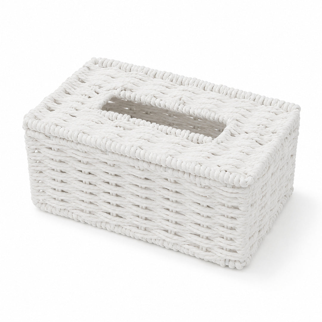 Woven Tissue Box Cover Bowlift