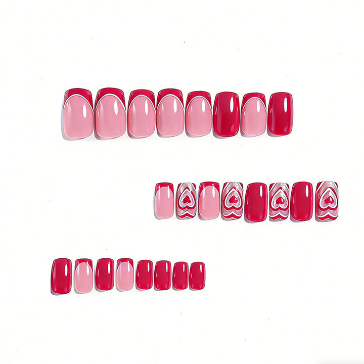 Heart-Embellished Nail Art Bowlift