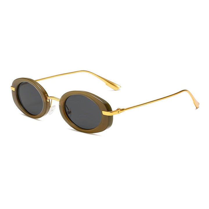 Elegant Oval Frame Sunglasses Bowlift