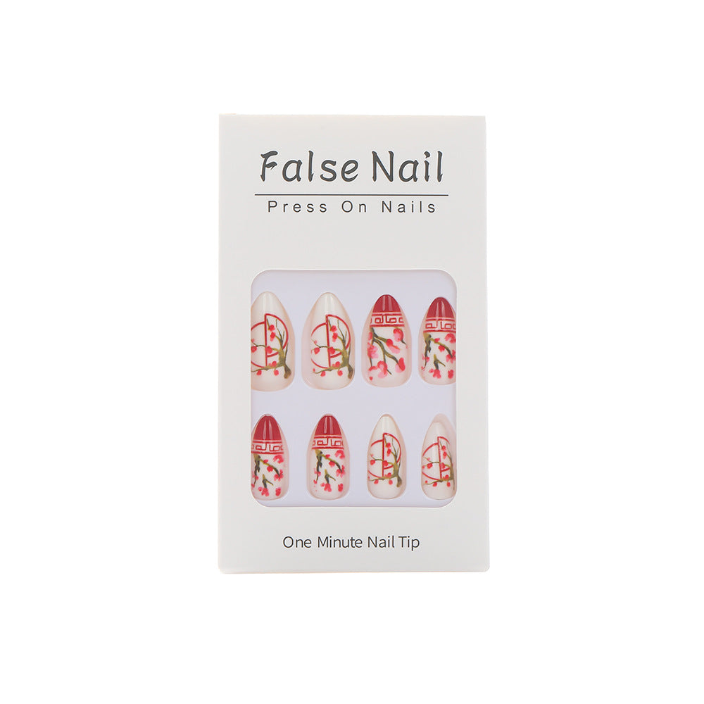 Artificial nails with floral accents Bowlift