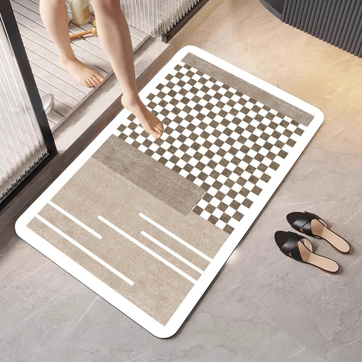 Stylish Abstract Bath Mat Bowlift