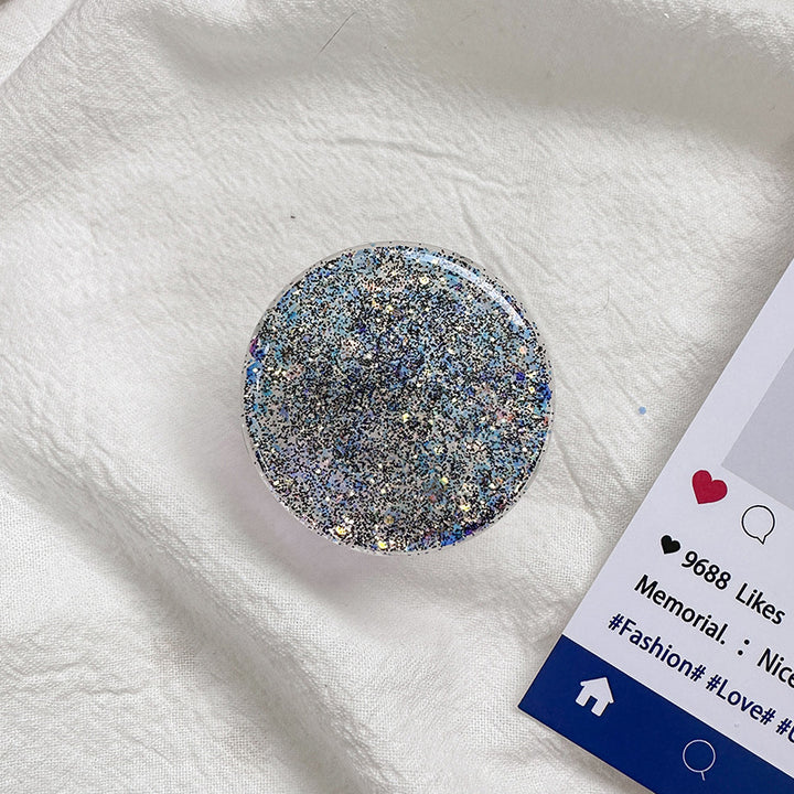 Sparkly Resin Phone Holder And Stand With Full Rotation Base
