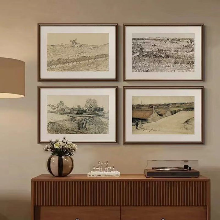 Framed Historical Landscape Artwork