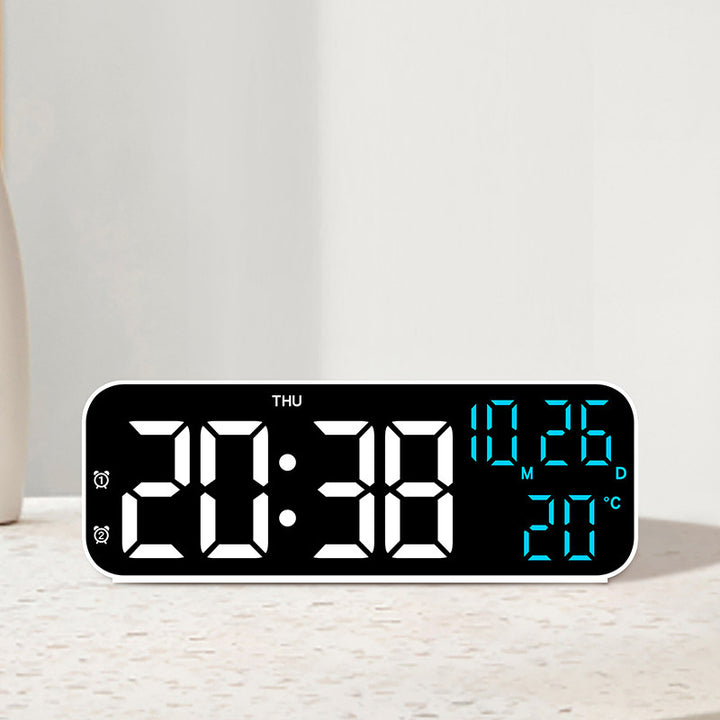 Digital Alarm Clock with Large LED Display and Weather Function Bowlift