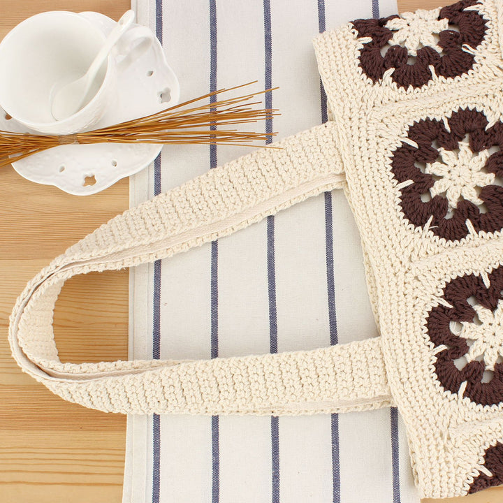 Handbag with Unique Floral Pattern Bowlift