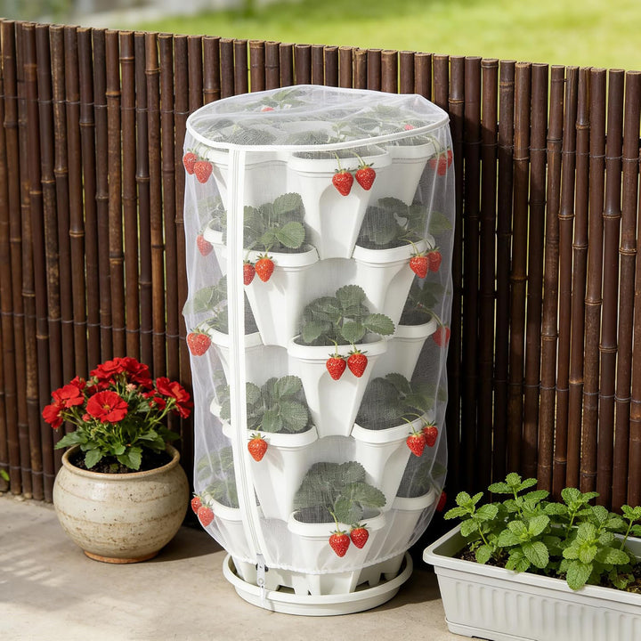 Multi-Layered Vertical Hydroponic Planter Cover Bowlift