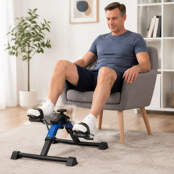 Compact Adjustable Mini Pedal Exerciser Bowlift