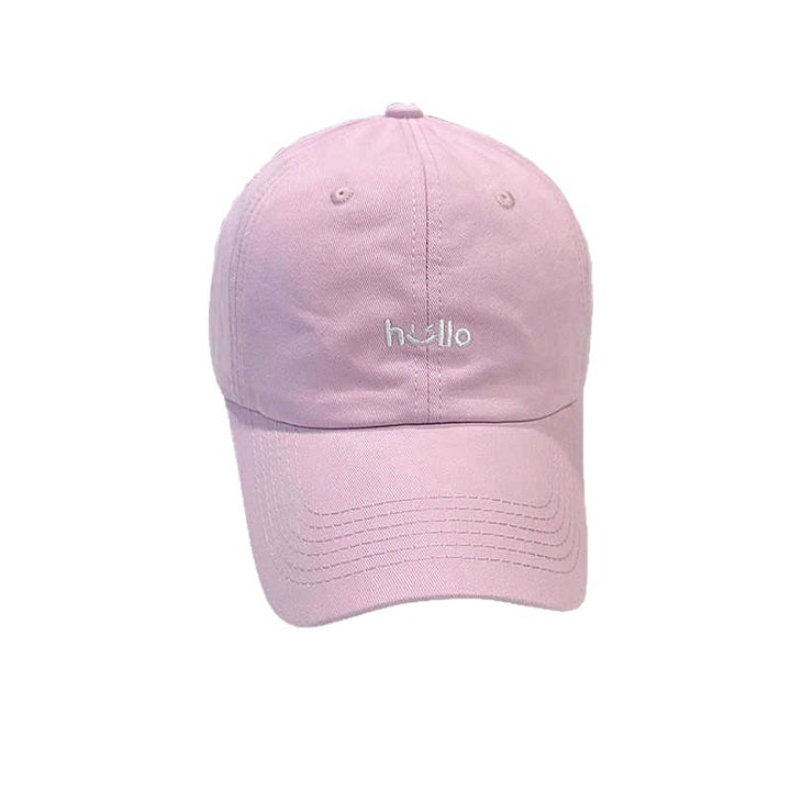 Unisex Casual Cotton Baseball Cap with Embroidered Message Bowlift