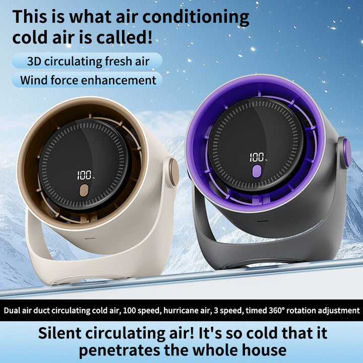 Unisex Digital Air Circulator Fan Bowlift