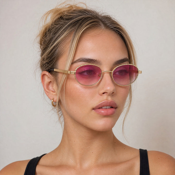 Sleek Oval Frame Sunglasses Bowlift