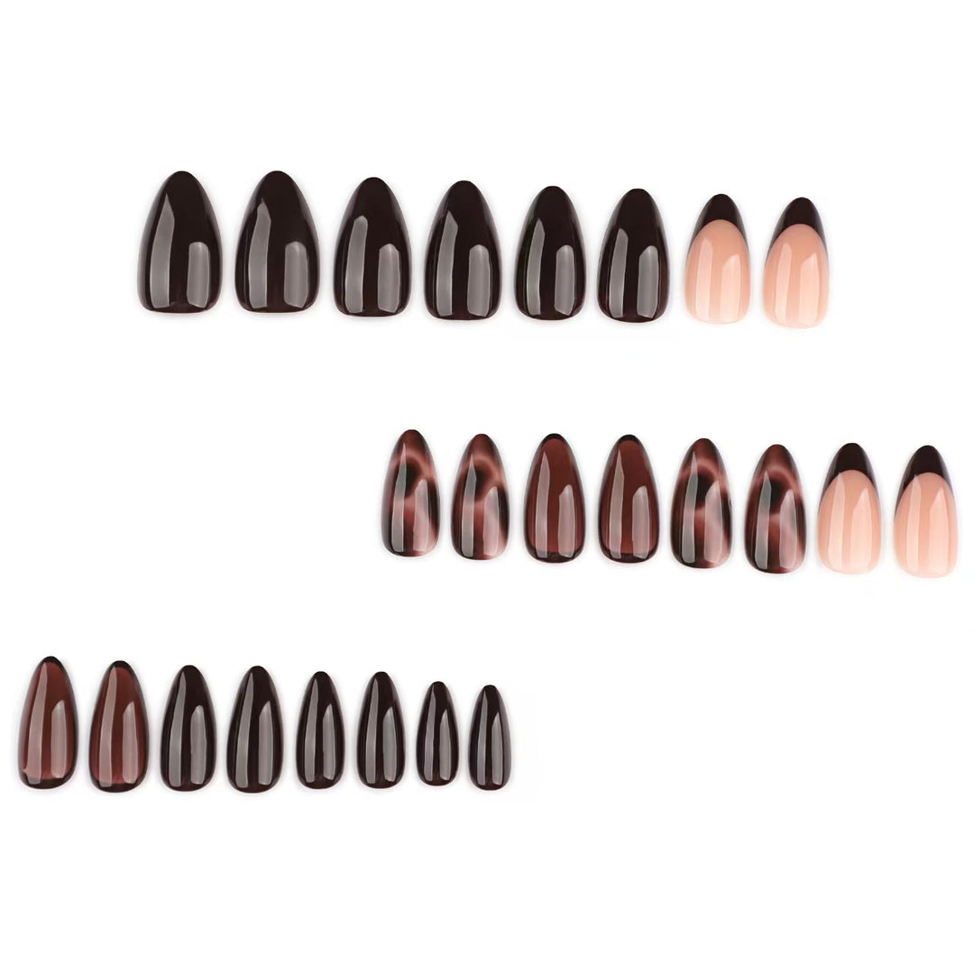 Stiletto Press-On Nails with Chic Leopard Print and Glossy Finish Bowlift