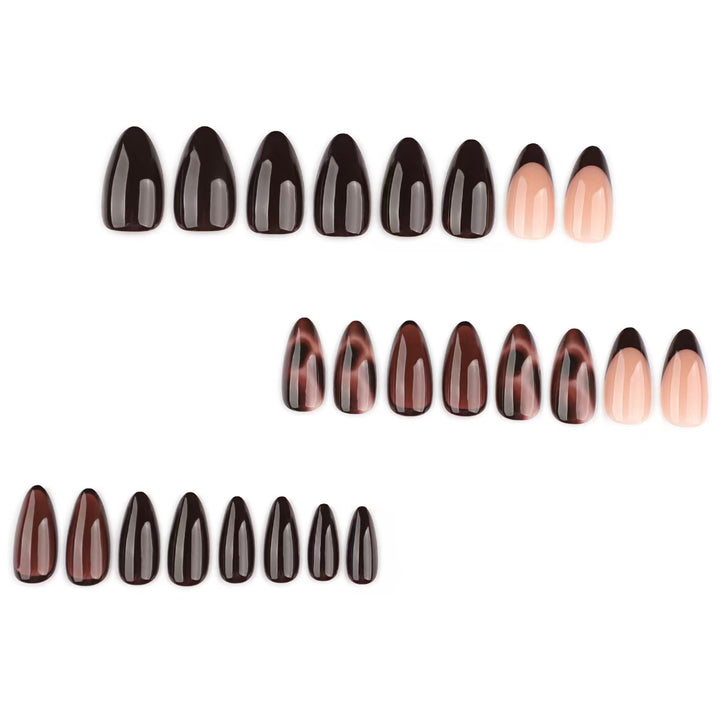 Stiletto Press-On Nails with Chic Leopard Print and Glossy Finish Bowlift
