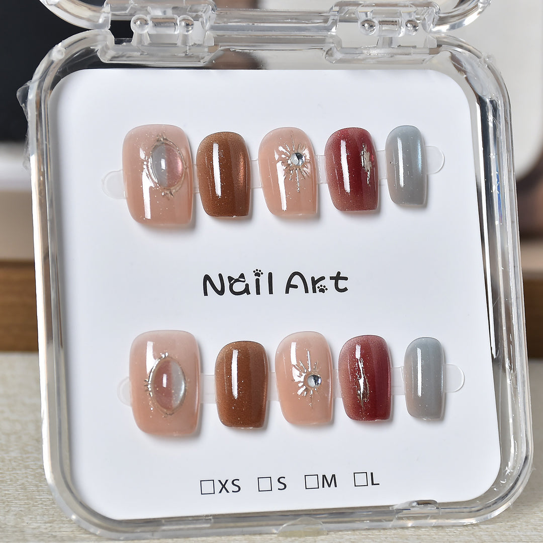 Premium Glamorous Press-On Nail Extensions Bowlift