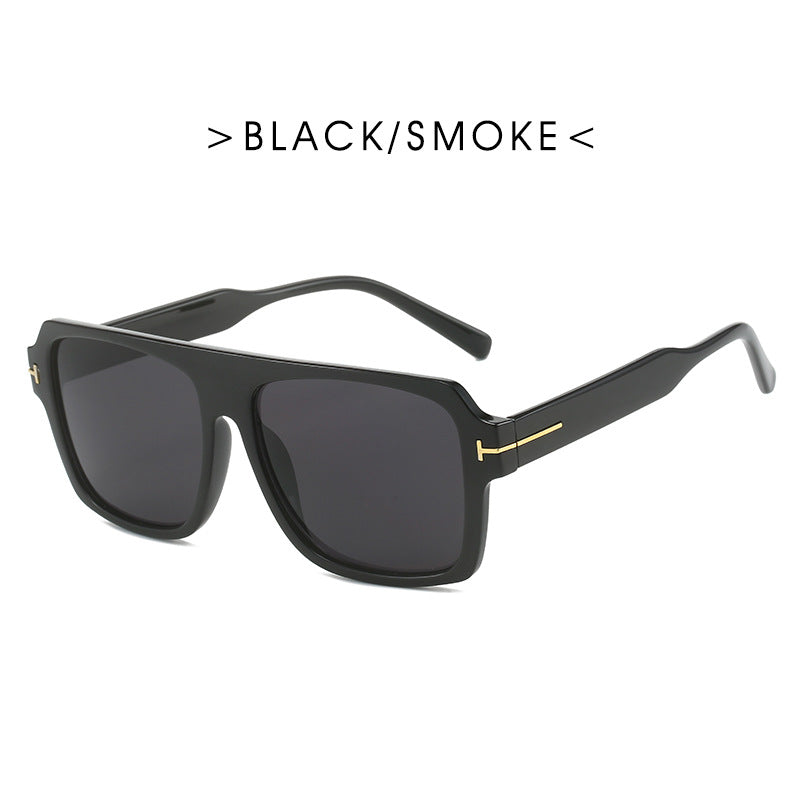 Women's square sunglasses with stylish, transparent frame Bowlift