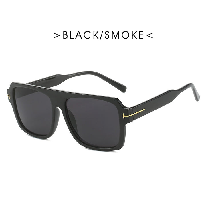 Women's square sunglasses with stylish, transparent frame Bowlift