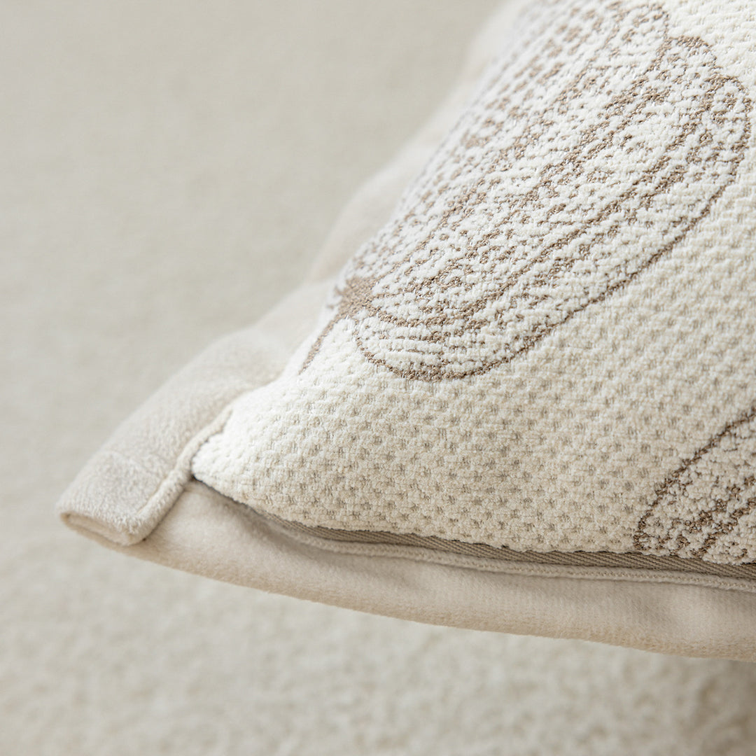 Decorative cushion with fine plant pattern