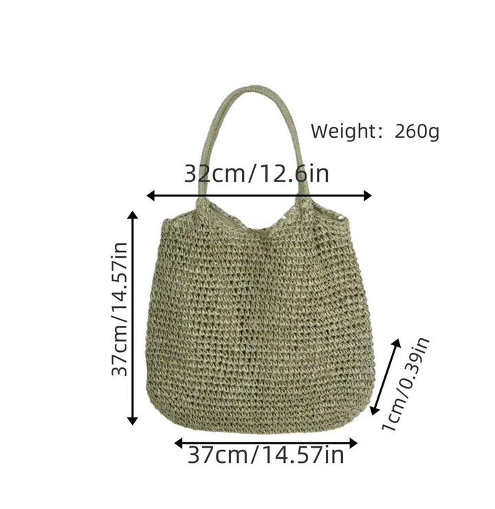 Handcrafted mesh tote Bowlift