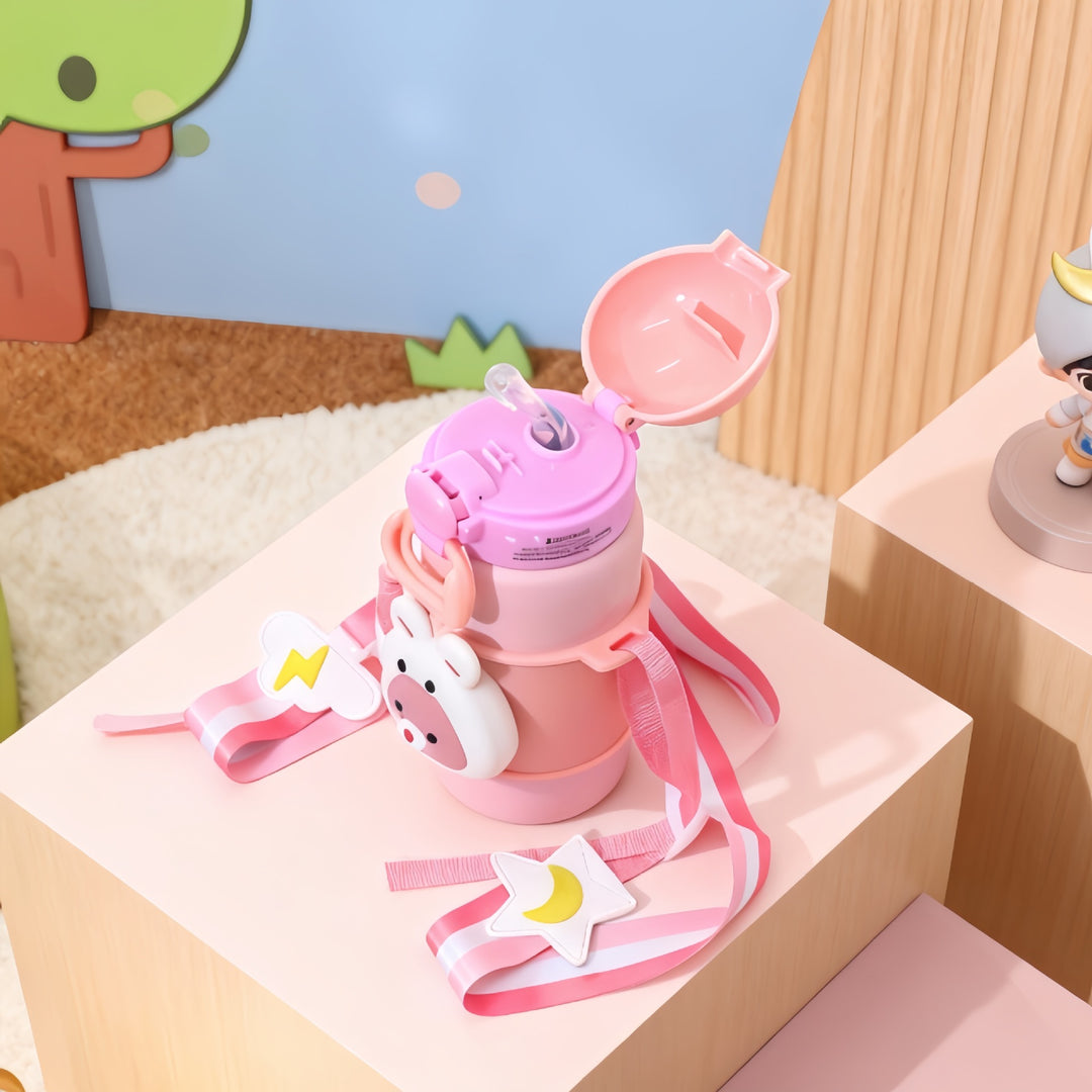 Women's children's drinking bottle with cute animal design Bowlift