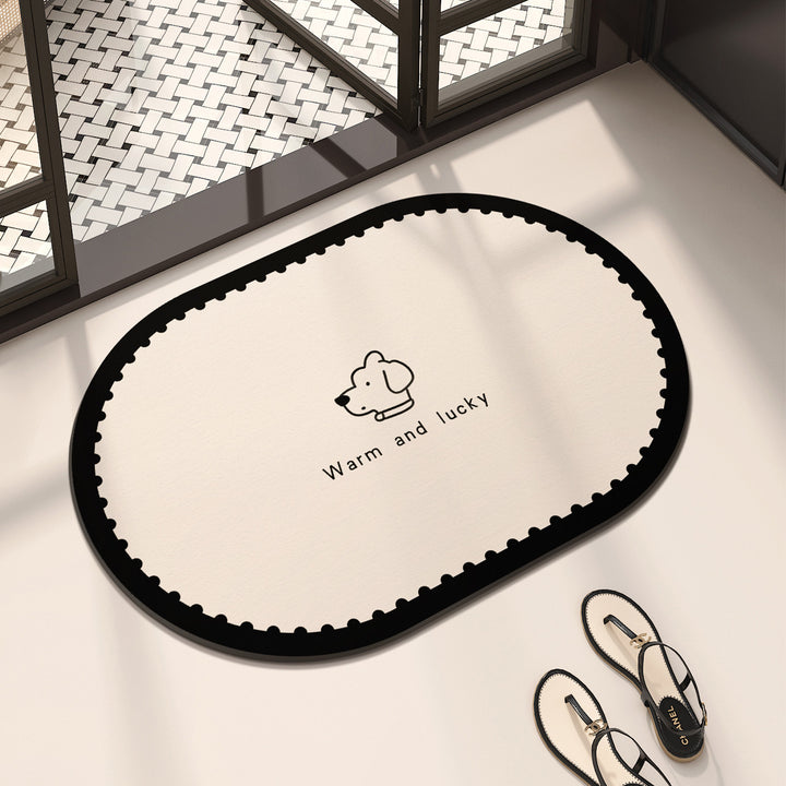 Cute Dog-Themed Floor Mat