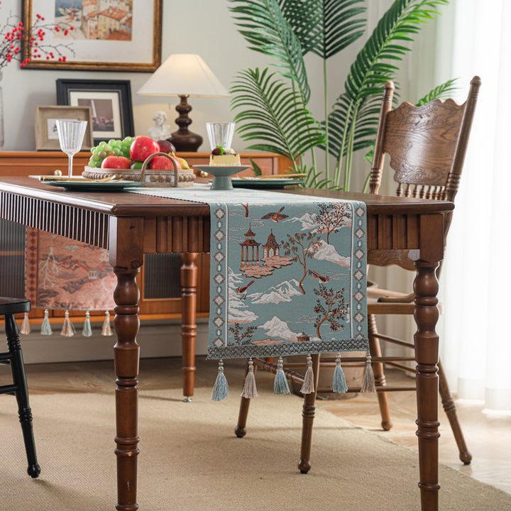 Ornate Floral Design Table Runner