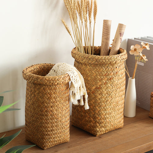 Handwoven Storage Cylinder Bowlift