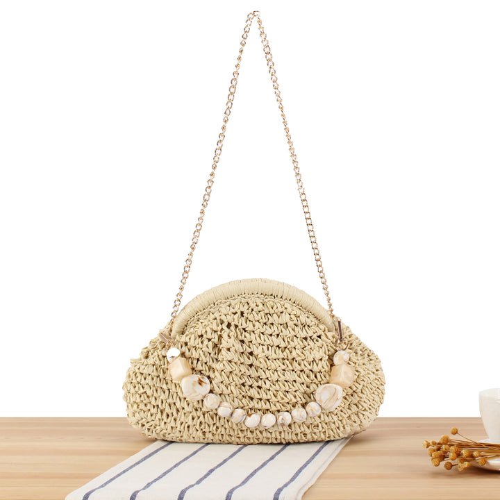 Shoulder bag with decorative shell design Bowlift
