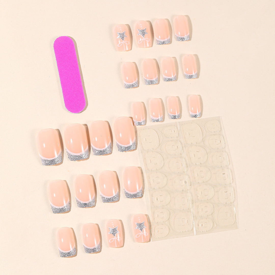 Elegant Holiday-Themed Nail Art Extensions Bowlift