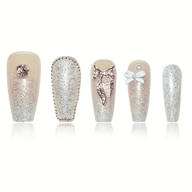 3D Glitter Nail Art Extensions Bowlift