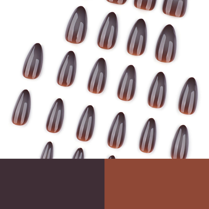 Artful nail extensions in elegant banana design Bowlift
